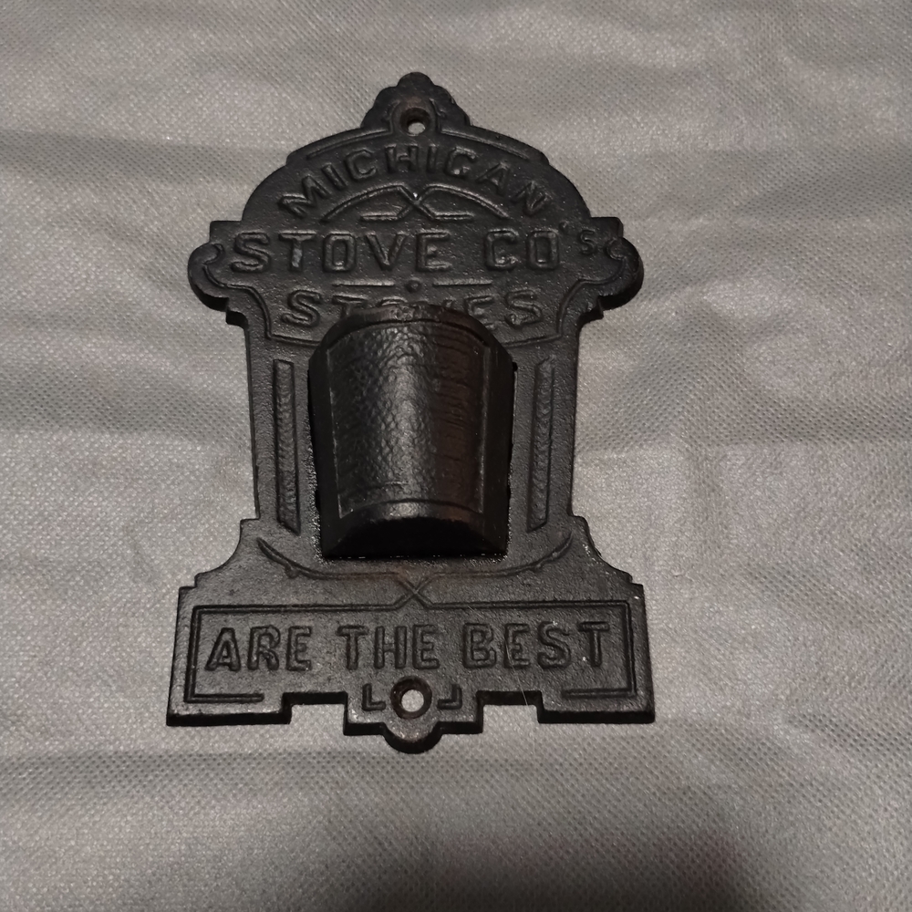 Vintage Michigan Stove Co. Cast Iron Plaque